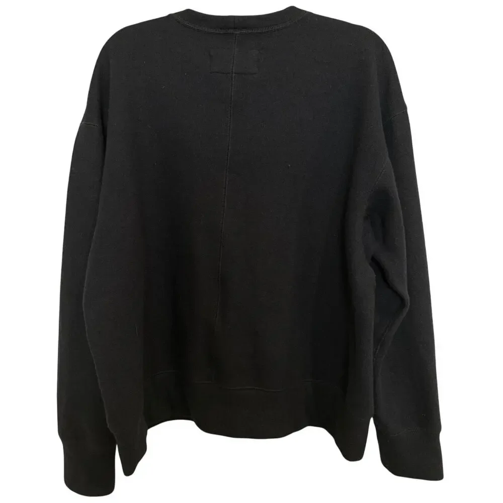 Banana Republic Navy Blue Wool Brushed Crew Neck Long Sleeve Sweater Men's Large